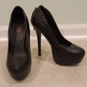 Black "Leather" Heels